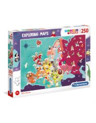 Puzzle Mapas 250 Pçs Pessoas Europa