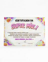 Certificado vidro Mãe