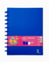 Caderno Inteligente Unikolor, A4 Cores Fortes, azul