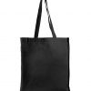Saco 100% algodão Orgânico 220g , com fole, preto