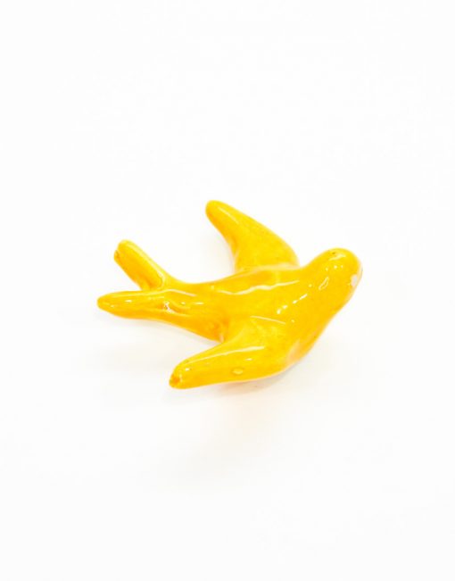 Andorinhas Cerâmica Peq. Íman - Amarelo