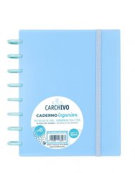 Caderno Inteligente A5, Cor Azul Pastel - Carchivo