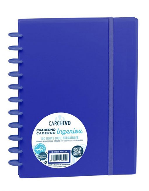 Caderno Inteligente A4, Cor Azul - Carchivo