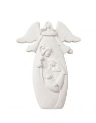 Sagrada Família c/ anjo de colar 9 cm