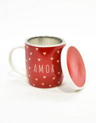 Caneca Amor com filtro, Vermelha