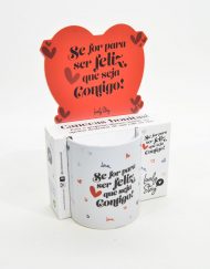 Caneca, Se for para ser feliz que seja contigo!