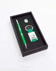 Conjunto Esferográfica, Porta Chaves e Pin Sporting