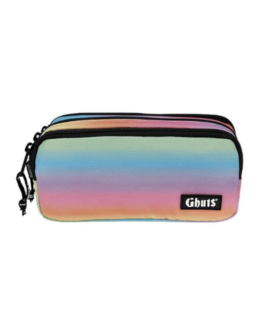 Estojo três compartimentos Ghuts, Plain Rainbow