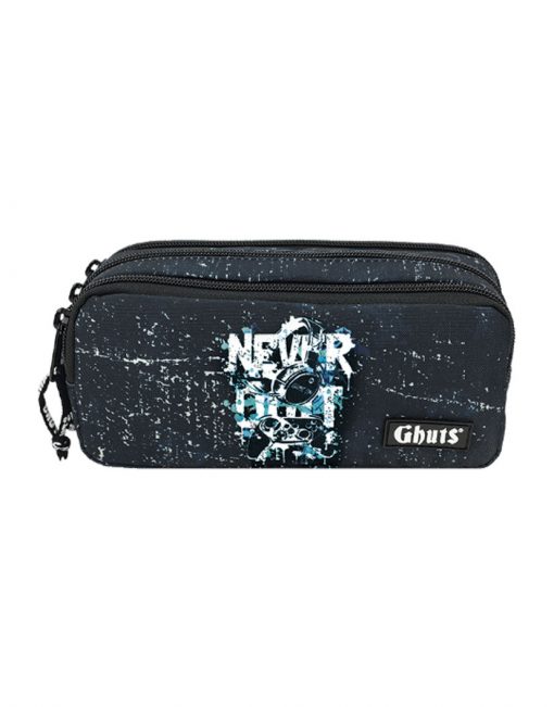 Estojo três compartimentos Ghuts, Never Quit