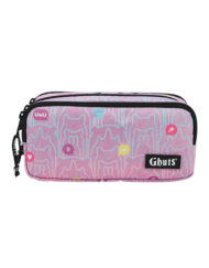 Estojo de três compartimentos Ghuts, Bubble Blush