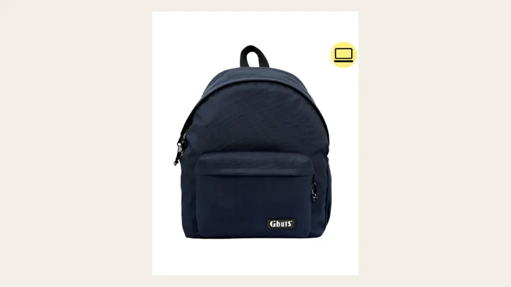 Mochila escolar azul disponível no Moinho do Cabaço