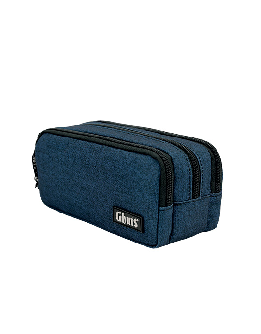Estojo de três compartimentos Ghuts, Marine Blue